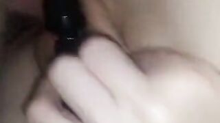 Fucking spunking over my pussy after massive orgasm