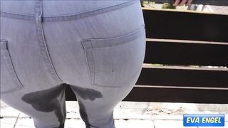 EVA ENGEL: I Pee in my new Jeans! Wet and Messy!