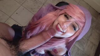 I Love to Cum in your Pretty Face | Blowjob AHEGAO Close up Yuno Gasai Eating Cum