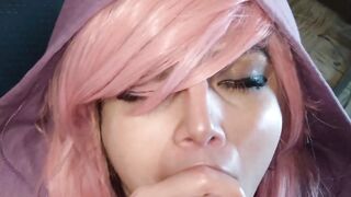 I Love to Cum in your Pretty Face | Blowjob AHEGAO Close up Yuno Gasai Eating Cum