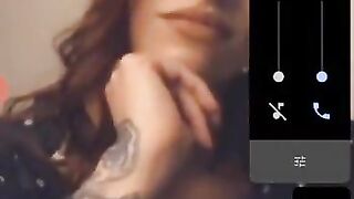 Hot Tattooed Girl Watches Me Cum in My Own Mouth