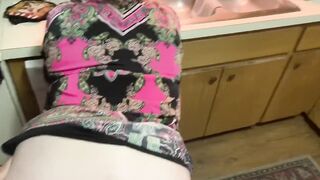 Amateur PAWG MILF POV back Shots Kitchen