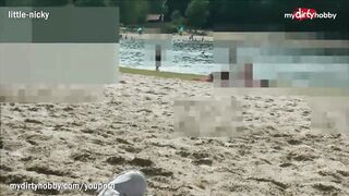 MyDirtyHobby - Teen redhead babe squirts on a public beach