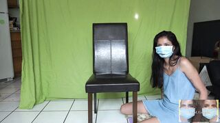 Covid 19 Glory Hole Masked Blowjob during Quarantine (Oral Creampie)