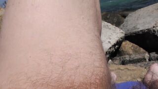 Hairy wife on nudist beach