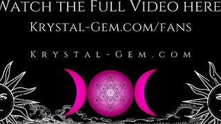 Garters n Glass: ANAL + BUTTPLUG CUM - KRYSTAL GEM