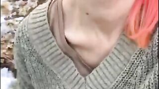 I am an Insatiable Exibitionist Slut Furiously Masturbating in Public