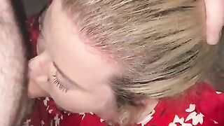 Tinder date blowjob throat fuck