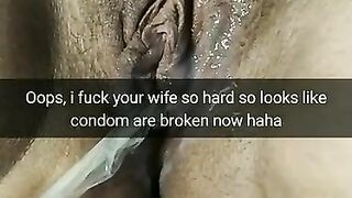 Condom broke and now your cheating wife is pregnant!