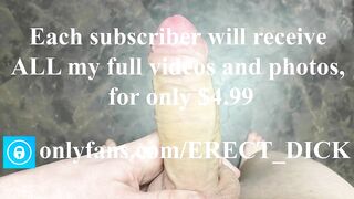 4k, 60fps! Cumming fast in slow motion! Close up jerking off my shaved dick! POV! - onlyfans.com/erect dick