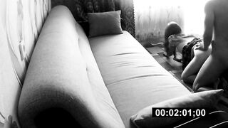 Hidden camera filmed sweet couple sex in hotel room