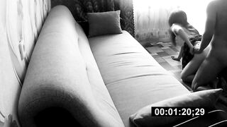 Hidden camera filmed sweet couple sex in hotel room