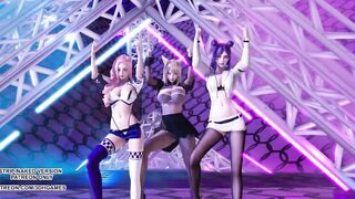 [MMD] Twice - Breakthrough Ahri Kaisa Seraphine League of Legends KDA Sexy Kpop Dance 4K 60FPS