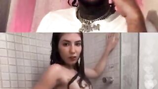 WHITE GIRL GROUPIE PUTS ON a SHOW FOR RAPPER GOLD GAD ON INSTAGRAM LIVE