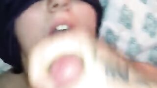 Watch me Fill my Wife’s Mouth with Cum!