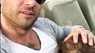 PUBLIC BLOWJOB IN SAFARI-I suck his cock,he cum and i swallow all his sperm