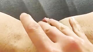 POV on clit rubbed to orgasm (120fps)