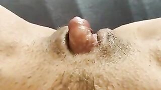 POV on clit rubbed to orgasm (120fps)