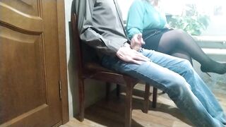 Strange Woman in the Waiting Room Gives a Handjob to me