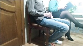 Strange Woman in the Waiting Room Gives a Handjob to me