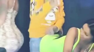 Thick Latina Thot grinds up on rapper and gets humped