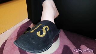 Step brother recording my feet for my PH channel