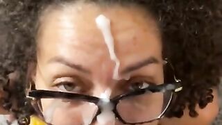 Sexy Slut Frecklemonade Can Take A Facial (Cumpilation)