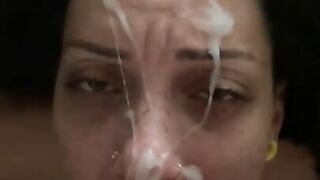 Sexy Slut Frecklemonade Can Take A Facial (Cumpilation)