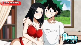 My hero Academia hentai deku x momo