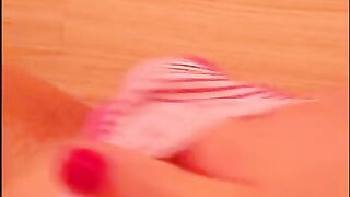 Feet fetish - girl play foot Big cock