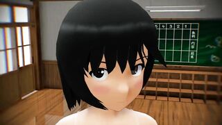 【MMD】Toraze Moho-chans ruler mounting accuracy is poor【R-18】