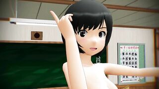 【MMD】Toraze Moho-chans ruler mounting accuracy is poor【R-18】