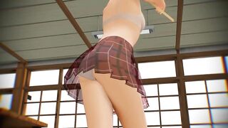 【MMD】Toraze Moho-chans ruler mounting accuracy is poor【R-18】