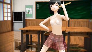 【MMD】Toraze Moho-chans ruler mounting accuracy is poor【R-18】