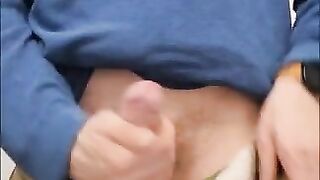 Johnholmesjunior in vancouver after work risky solo show huge cum load part 2