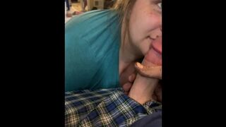 Sucking my cock