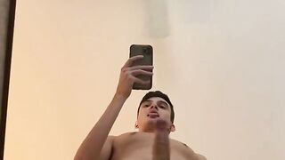 POV Jock Jerk off and Huge Cumshot