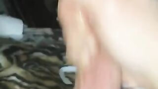 Late night masturbation big cock cumshot