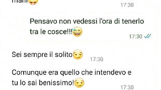 Parlo con la moglie del cornuto 1 parte Chat Whatsapp