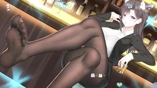 Cute Honey 2 Cat-girl Game sexy girl flirts in a bar