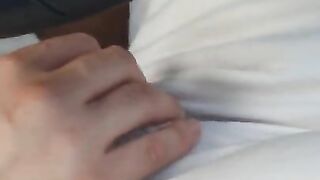 Step mom hand slip and stuck under step son pants making him cum in the car