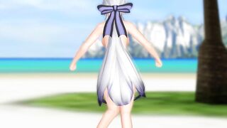 【MMD】Haku-sans - Priplin Gymnastics【R-18】