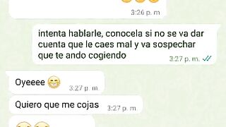 Mensajes de Whatsapp engaño a mi Novia en una Fiesta