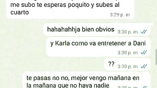 Mensajes de Whatsapp engaño a mi Novia en una Fiesta