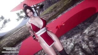 MMD Cold Water May Shiranui Sexy Hot Dance 4K 60FPS