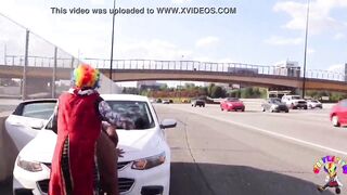 Gibby The Clown Fucks Juicy Tee On Atlanta’s Most Popular Highway