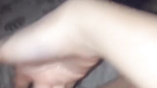 Teen Fingers her Wet Pussy until she Squirts on Snapchat