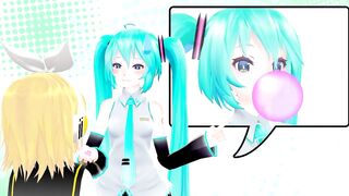 Imbapovi - Miku, Rin, and Wrong Bubble Gum