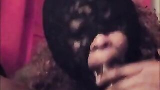 MASKED BBW BLOWJOB CUMSHOT!!