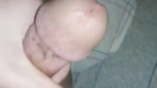 Sensually rubbing my cock